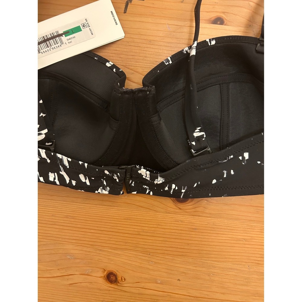 *NWT* DKNY SWIM Graphic Print Underwire Balconette Bikini Top L Modern Resort - Picture 5 of 9